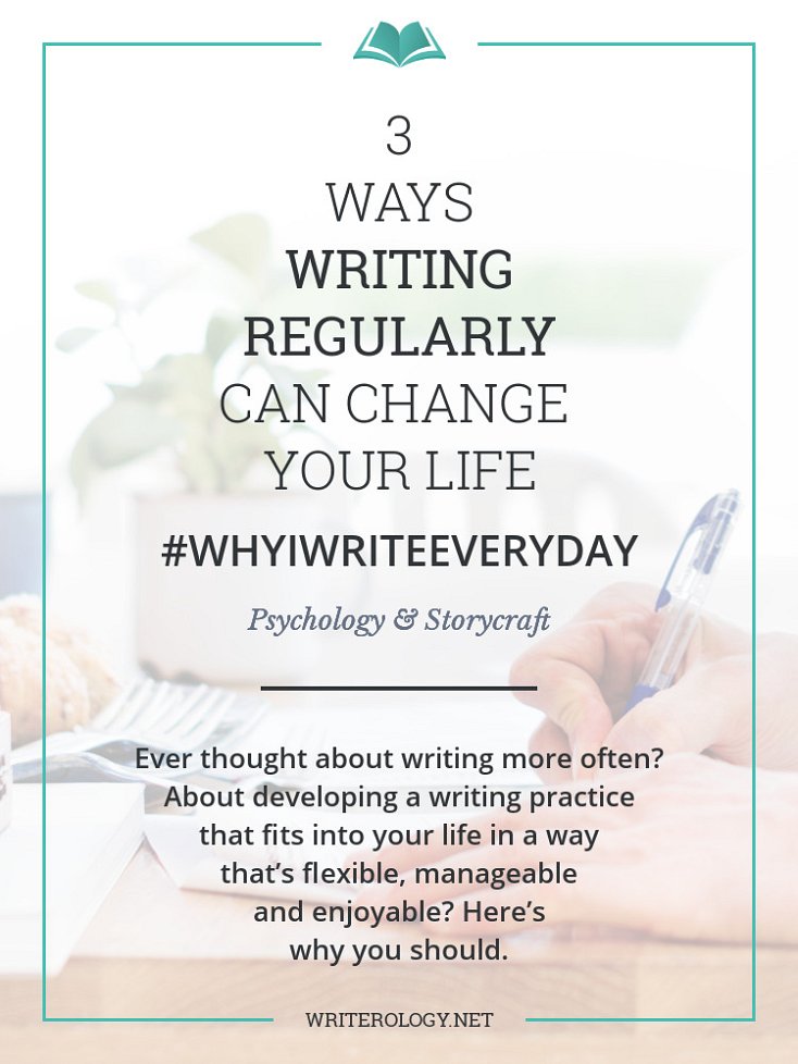 What can writing regularly—every day, if possible—do for you and your writing? Here are three benefits that can change your life. | Writerology.net